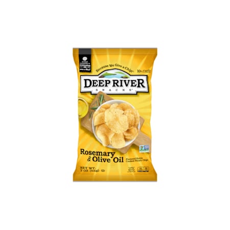 Deep River Snacks Kettle Potato Chip Rosemary Olive Oil 2 oz., PK24 17486